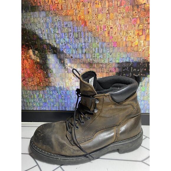 Red Wing 2206 Men\'s Size 10.5 H Brown Leather Steel Toe Waterproof Work Boots main image 4